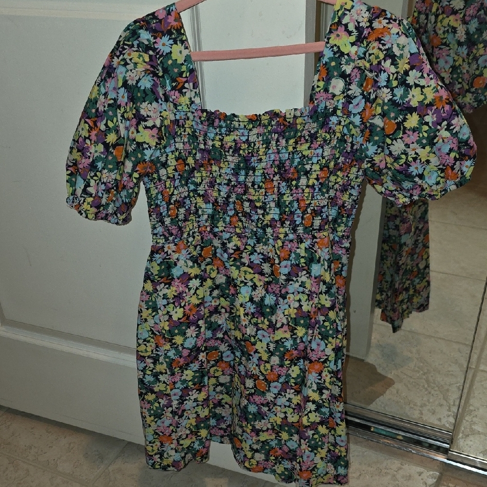 Floral Puff Sleeve Dress